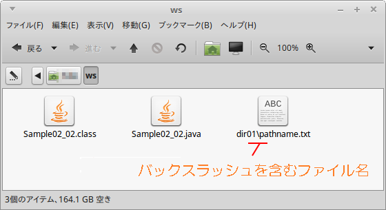 delimit_linux_bkslash